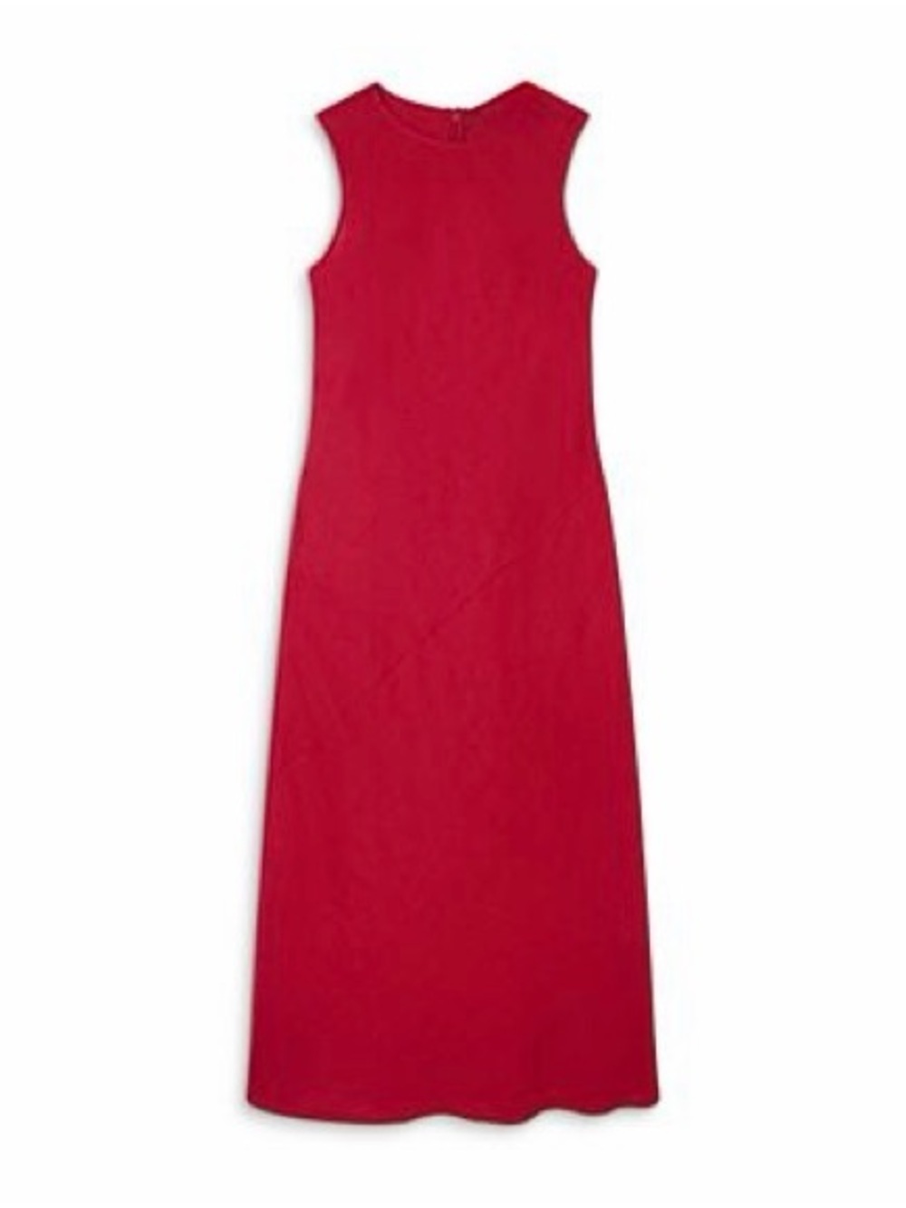 Rosemarine Made in Italy 100% Linen Red Sleeveless Maxi Dress XL Lagenlook NWOT